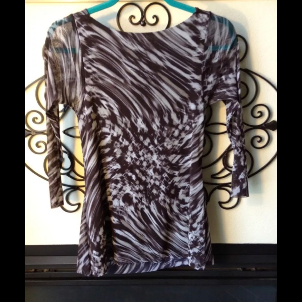 Weston Wear Nylon Blouse Size Small - Picture 2 of 5